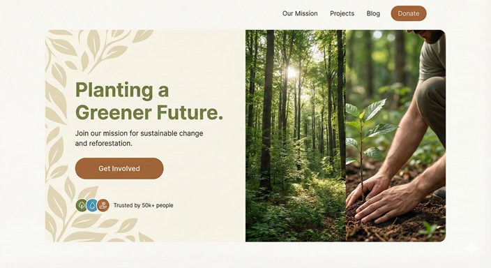 Site d'une association environnementale
